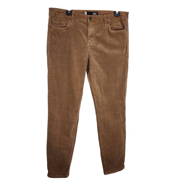 Kut from the Kloth Pants - KUT From The Kloth Womens Diana Corduroy Pants Skinny Relaxed Fit Size 14 Brown